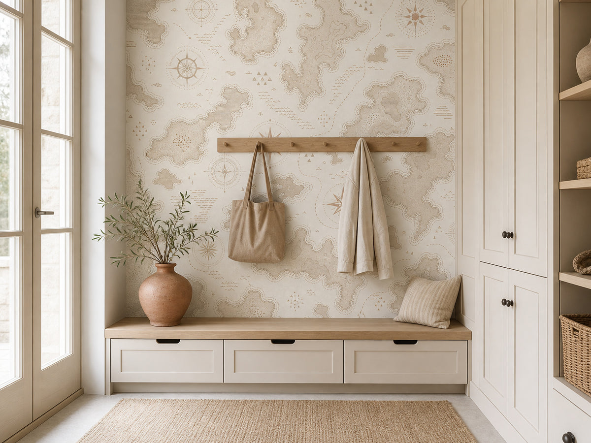 Neutral Oatmeal Wallpaper Mural product view