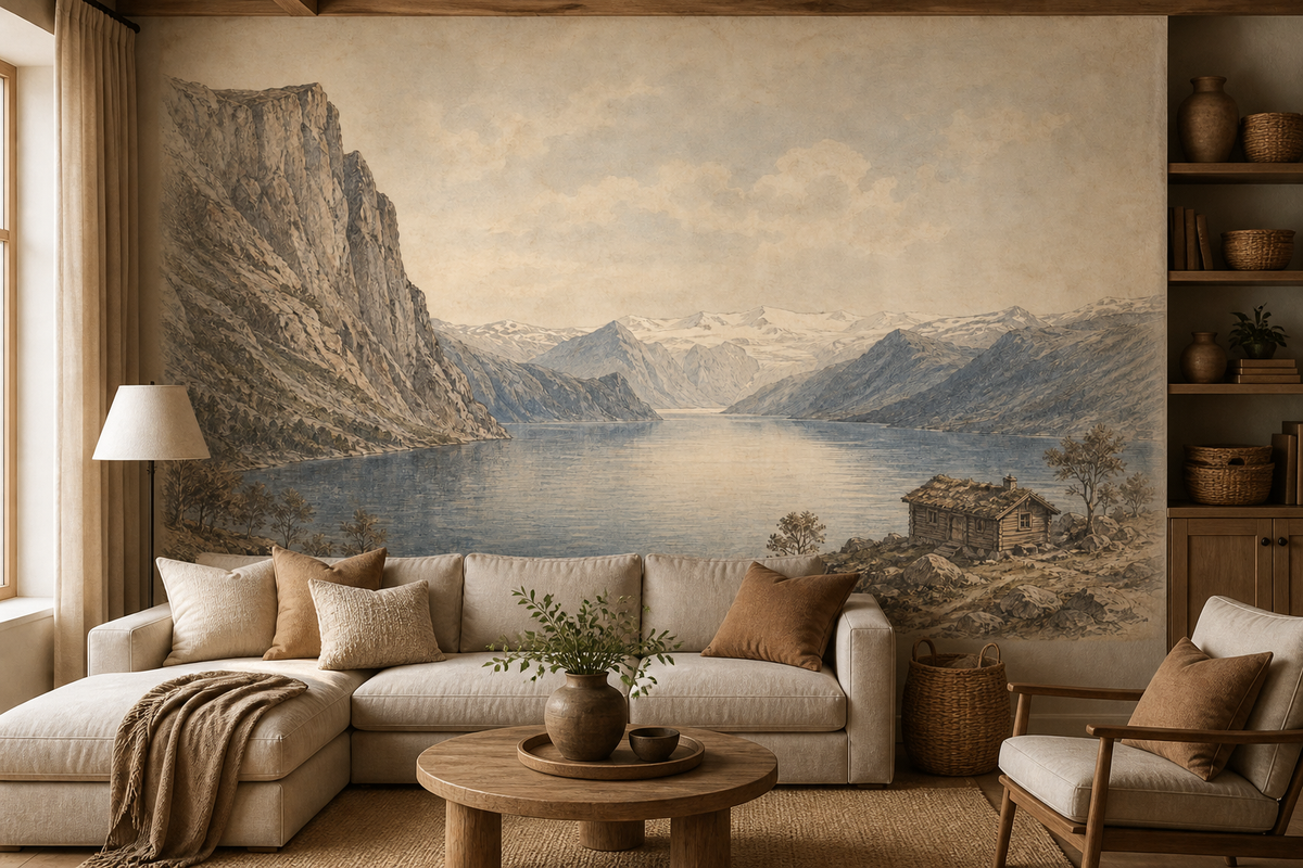Neutral Nordic Wallpaper Mural product view