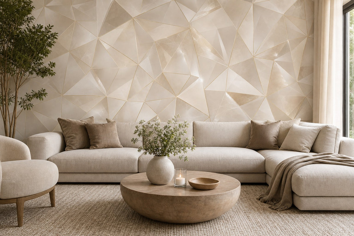 Neutral Crystal Wallpaper Mural product view