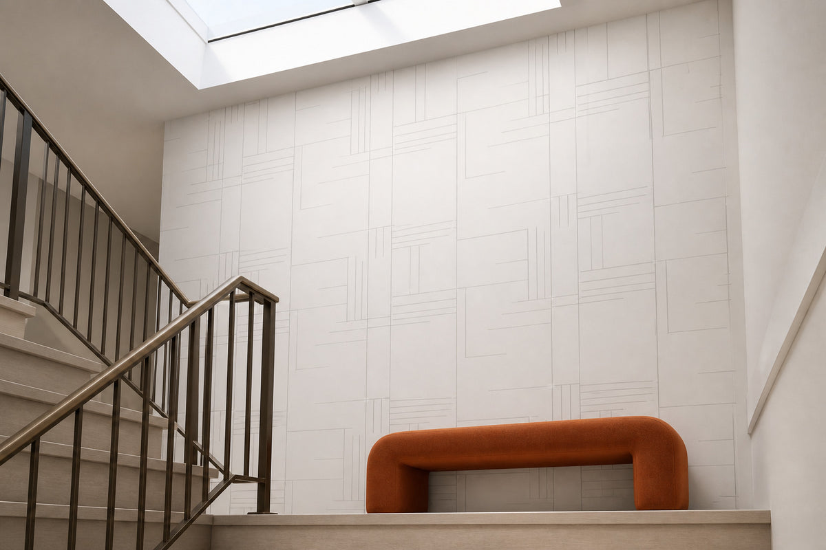 Neutral Linear Wallpaper Mural product view