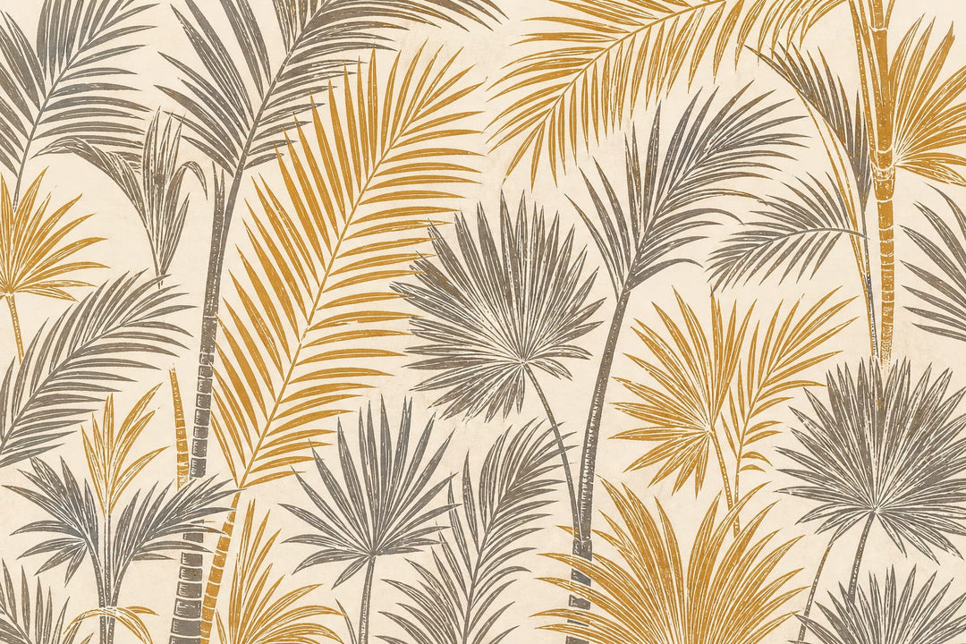 Ochre Palm Wallpaper Mural product view