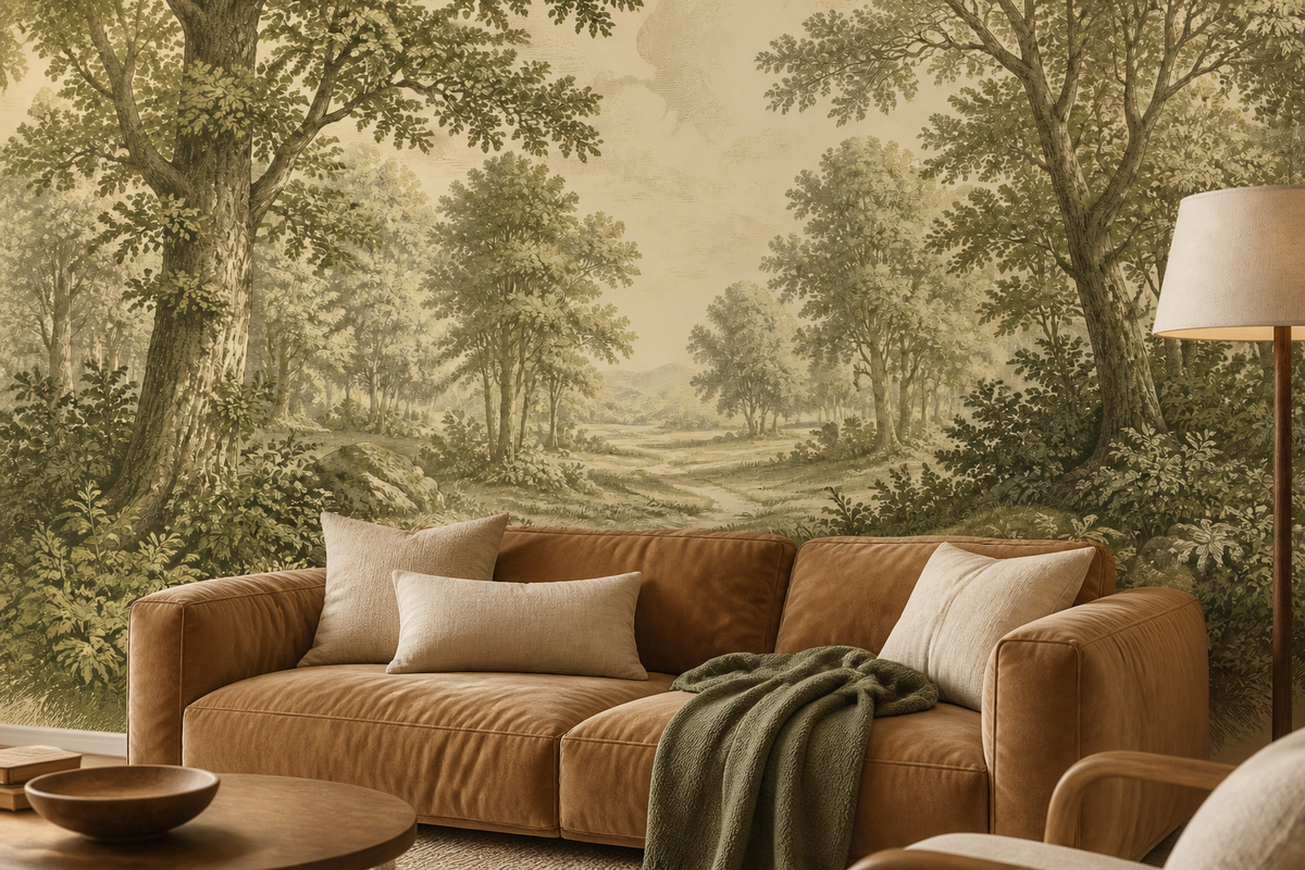 Olive Design Wallpaper Mural product view