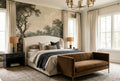 Olive Woodland Lakeside Mirror Wallpaper Mural