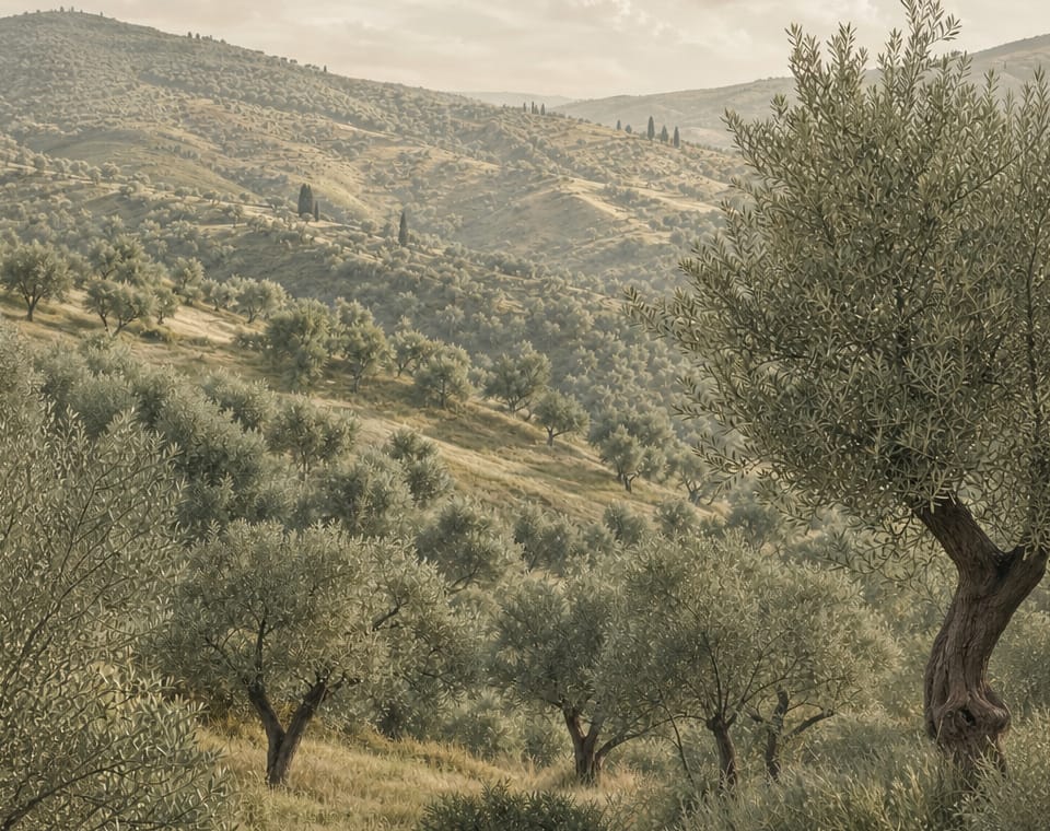 Olive Grove Wallpaper Mural product view