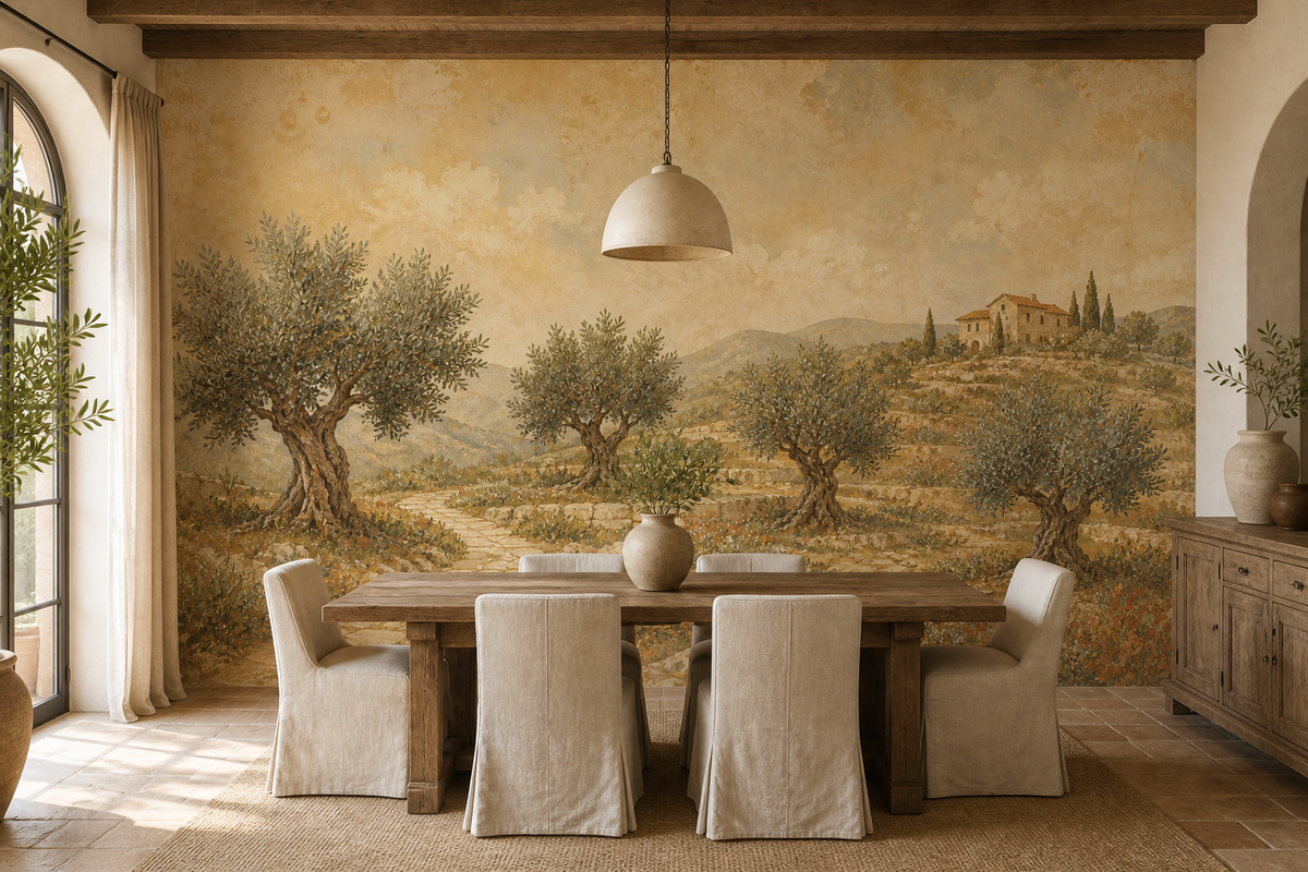 Olive Grove Wallpaper Mural product view