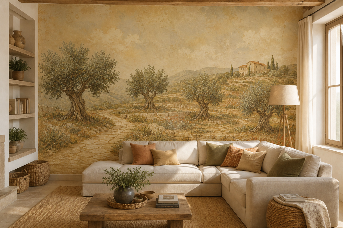Olive Grove Wallpaper Mural product view