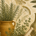 Olive Herb Wallpaper Mural