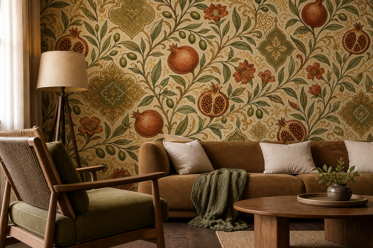 Olive Design Wallpaper Mural product view