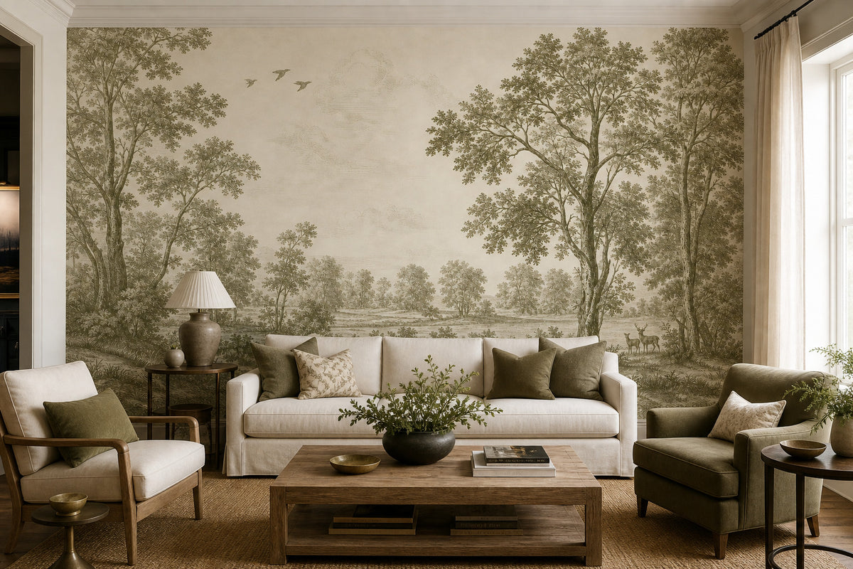 Olive Design Wallpaper Mural product view