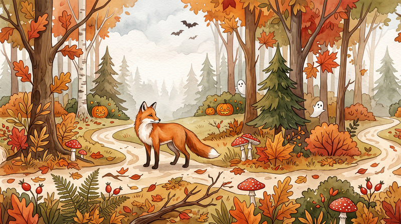 custom orange woodland wallpaper mural home stick on non woven vinyl removable sm