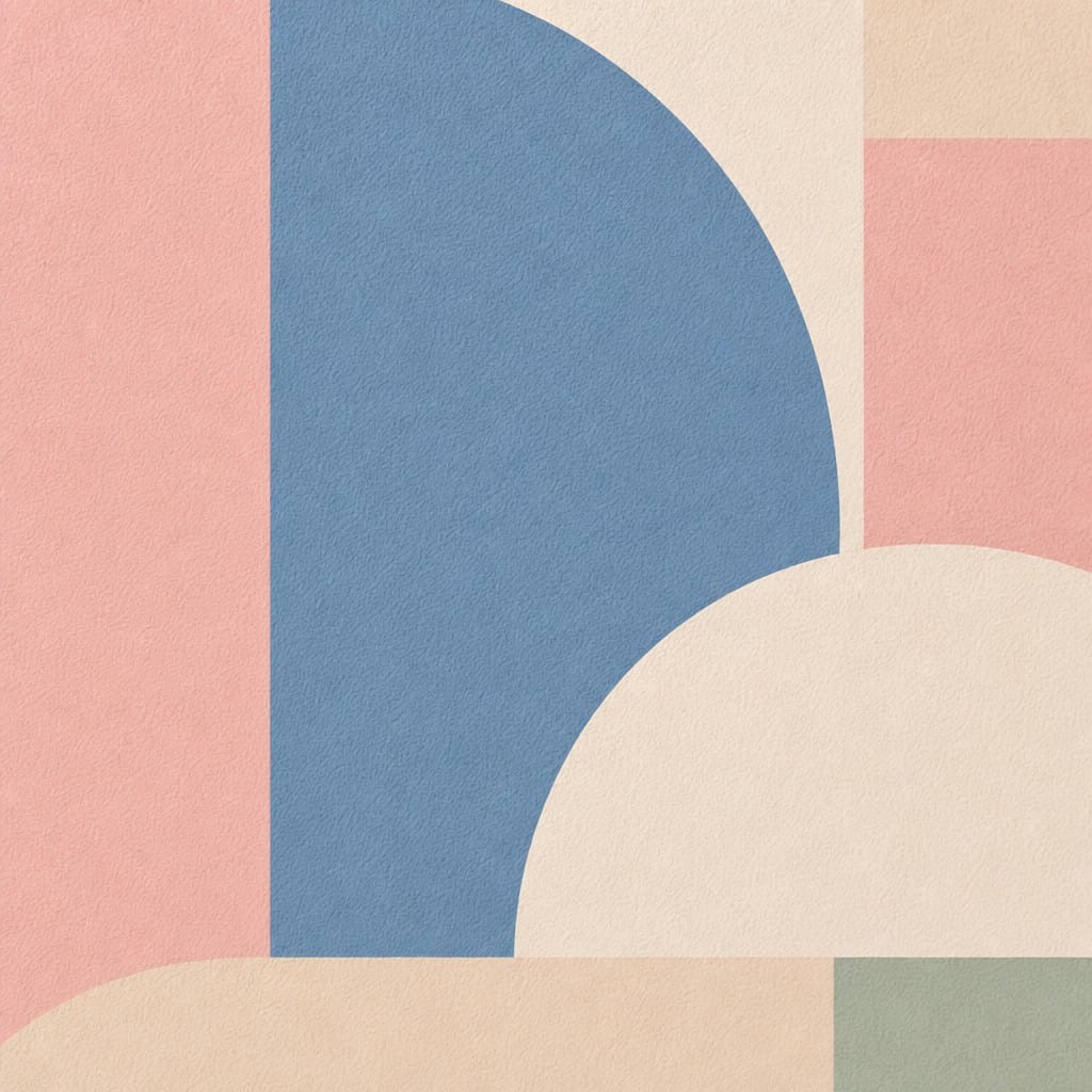 Pastel Block Wallpaper Mural product view