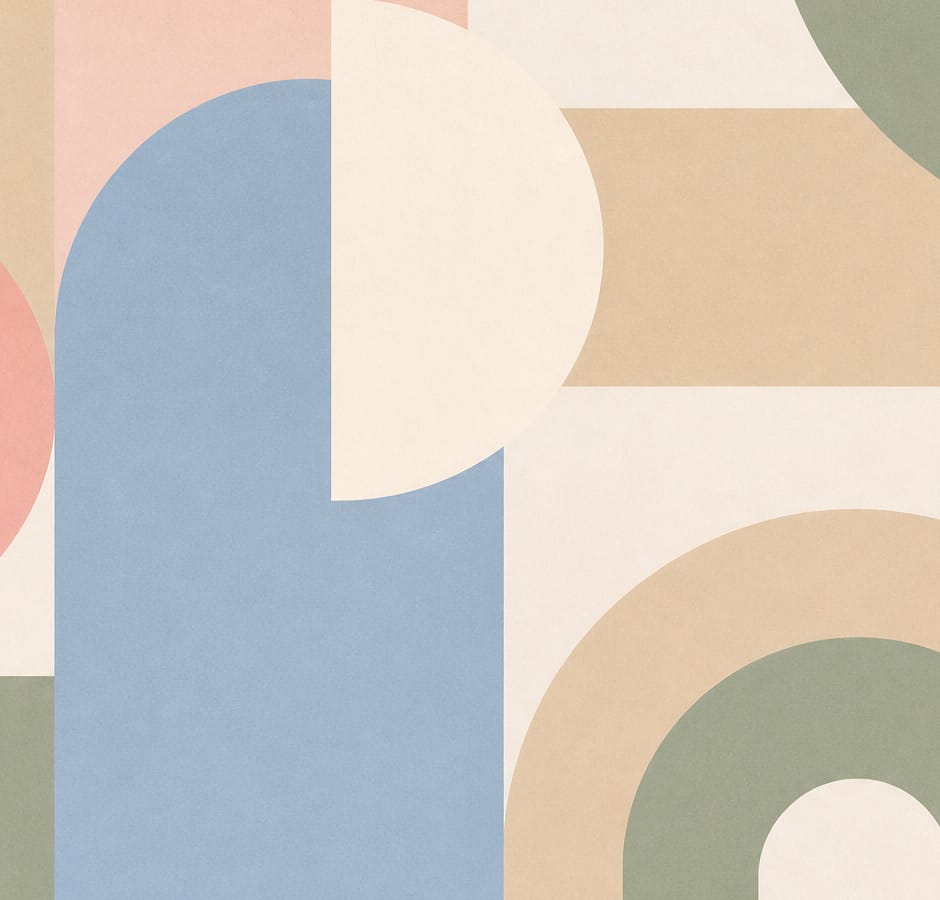 Pastel Block Wallpaper Mural product view