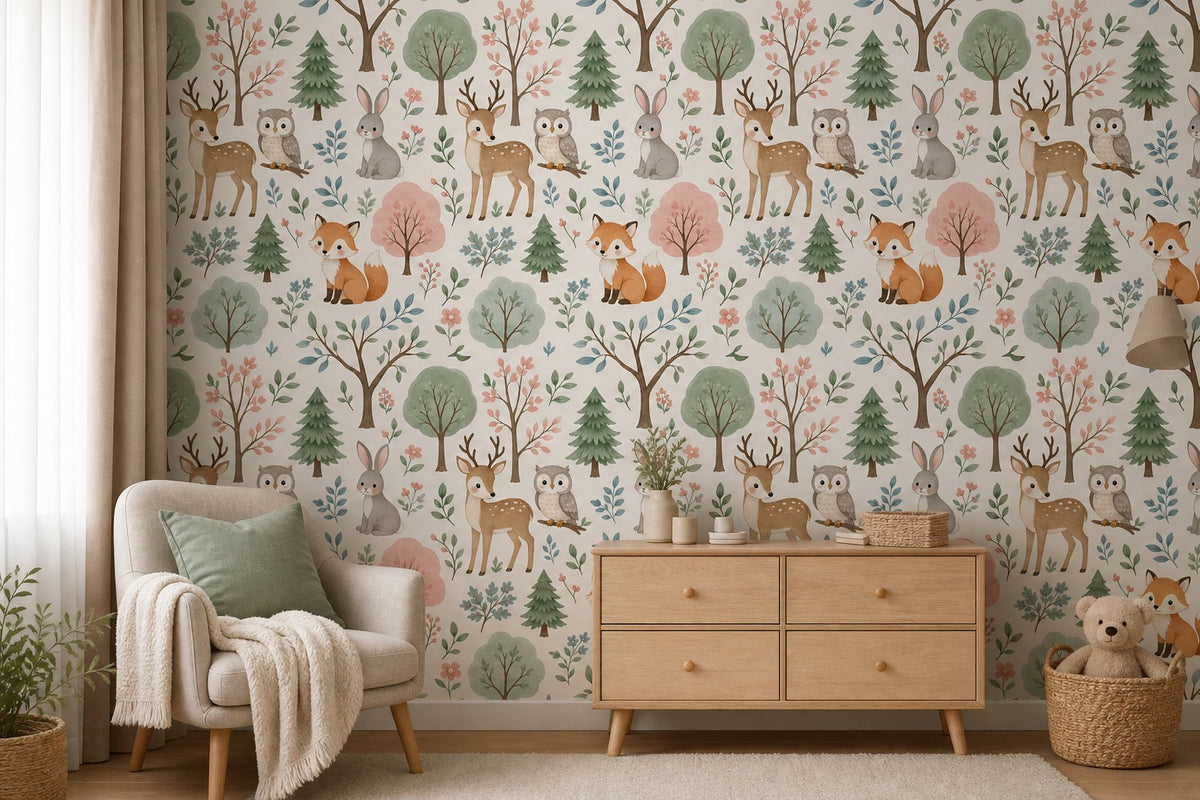 Pastel Forest Wallpaper Mural product view