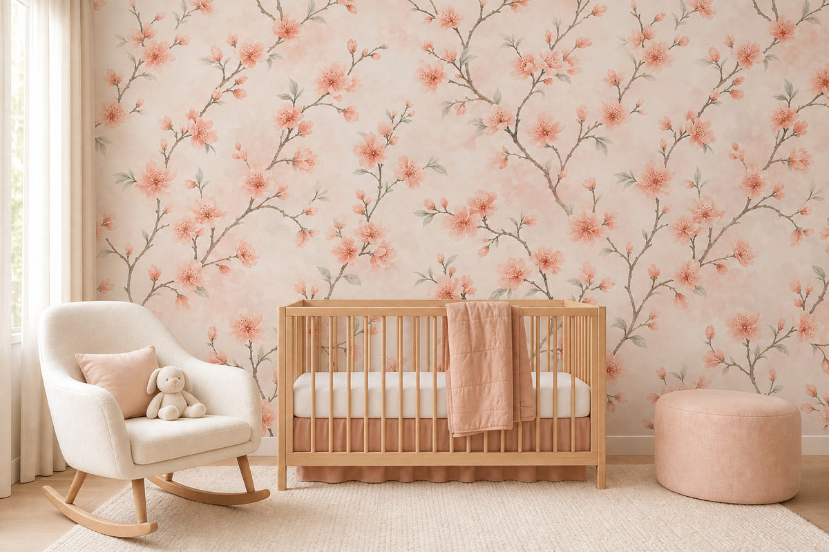 Peach Blossom Wallpaper Mural product view