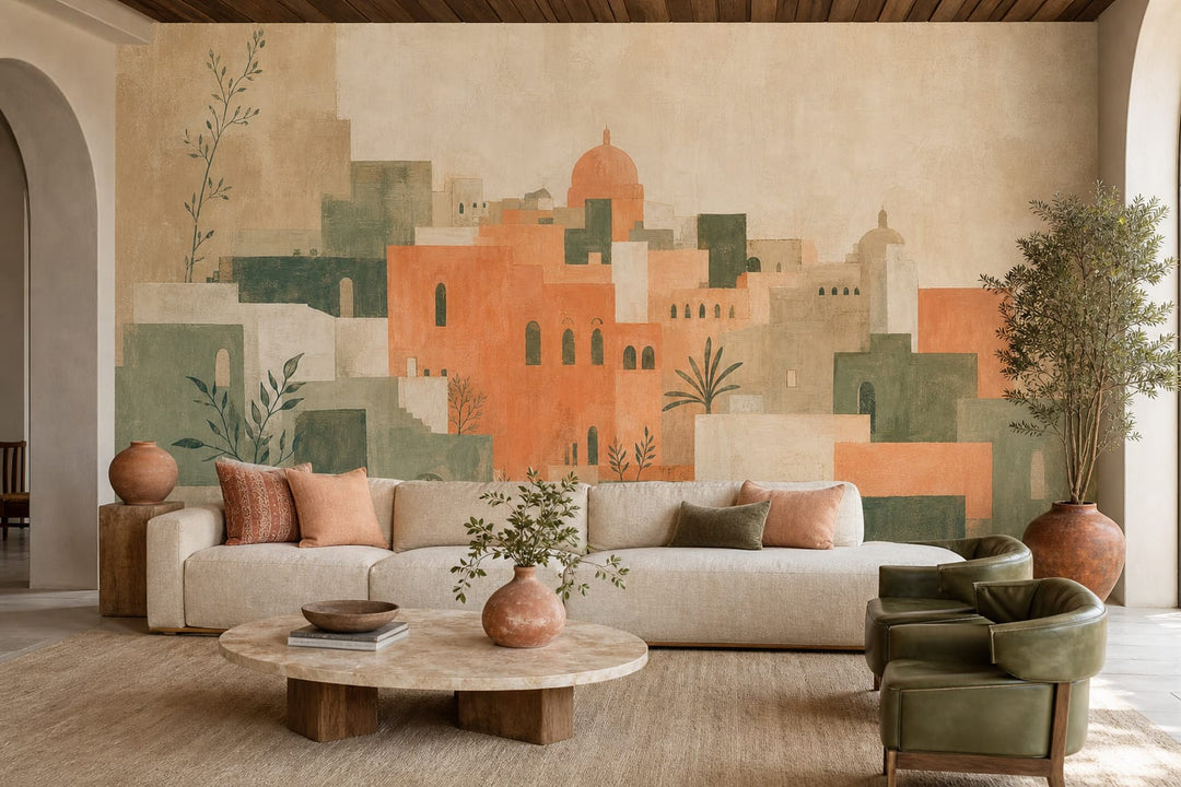 Peach City Wallpaper Mural product view