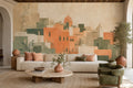 Peach City Wallpaper Mural