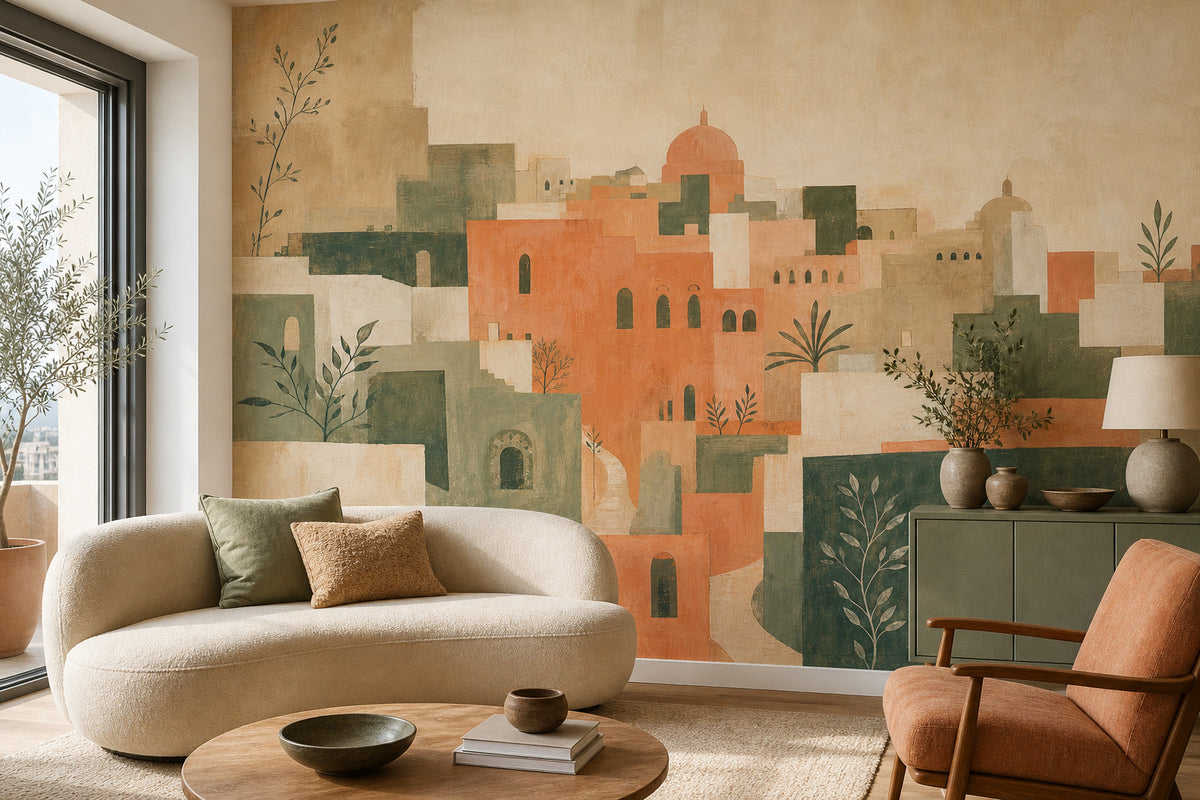 Peach City Wallpaper Mural product view