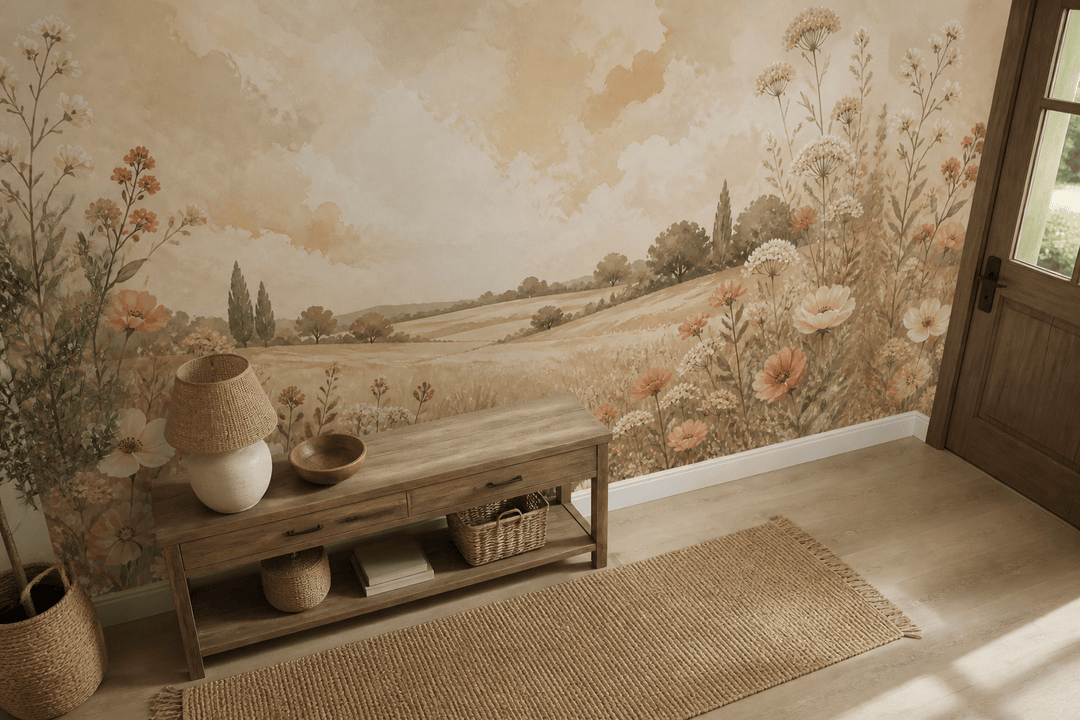 Peach Design Wallpaper Mural product view
