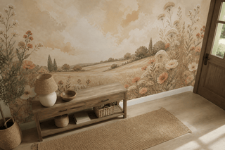 Peach Design Wallpaper Mural