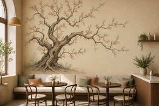 Peach Tree Wallpaper Mural