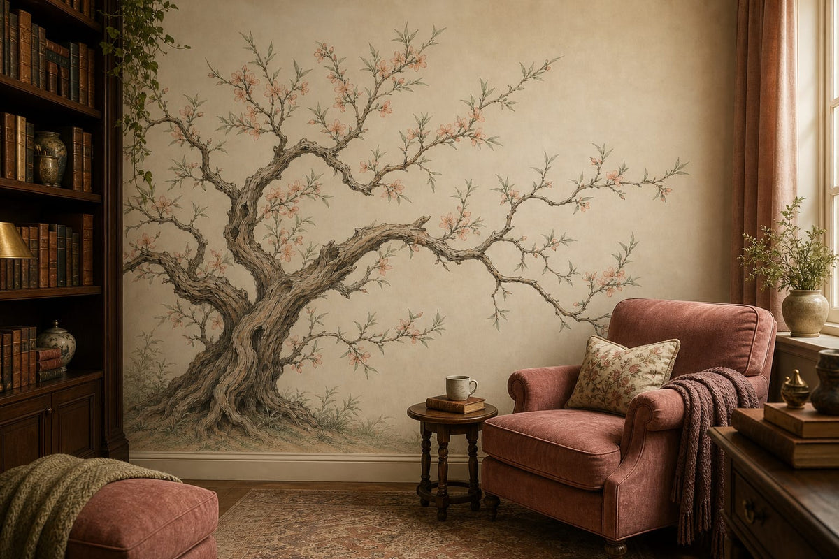Peach Tree Wallpaper Mural product view