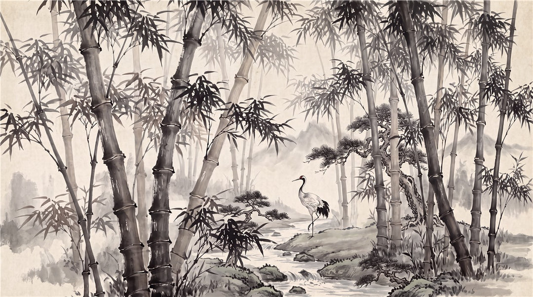 custom room black bamboo forest wallpaper mural stick on vinyl non woven removable