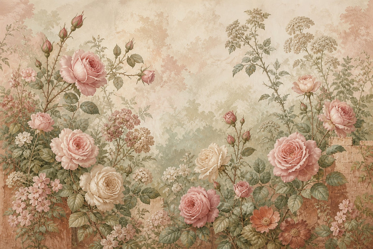 Rose Antique Wallpaper Mural product view