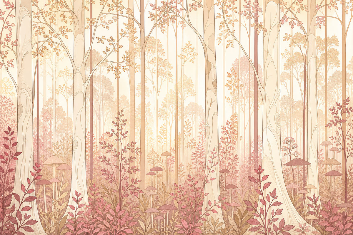 Rose Forest Art Wallpaper Mural product view