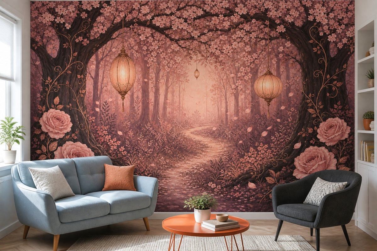 Rose Gold Wallpaper Mural product view