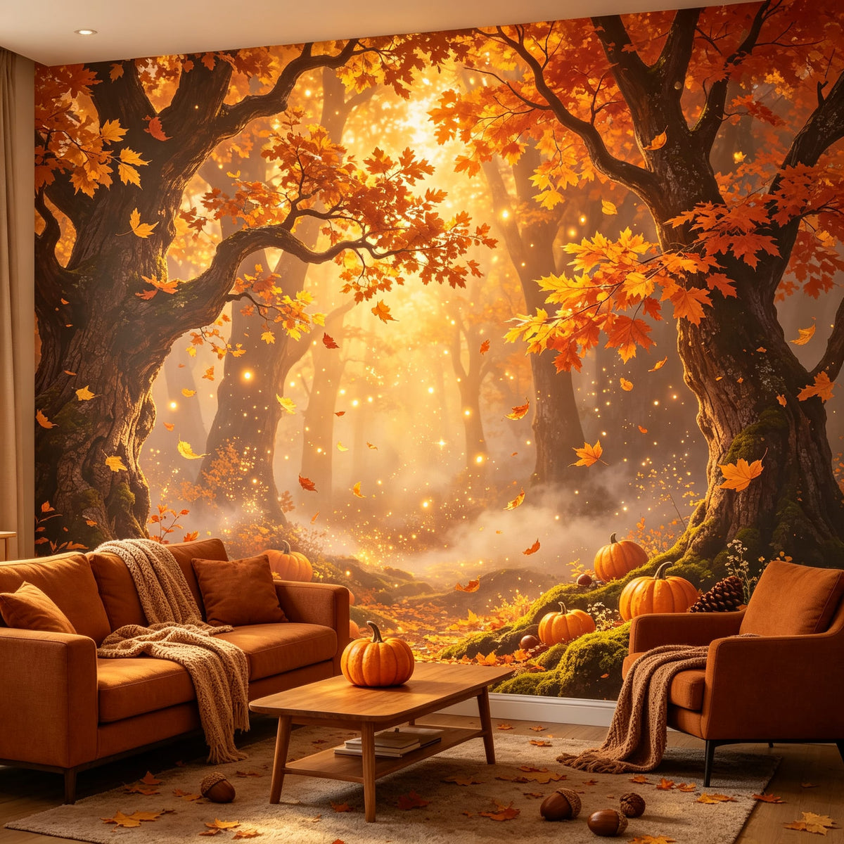 Sage Autumn Wallpaper Mural product view