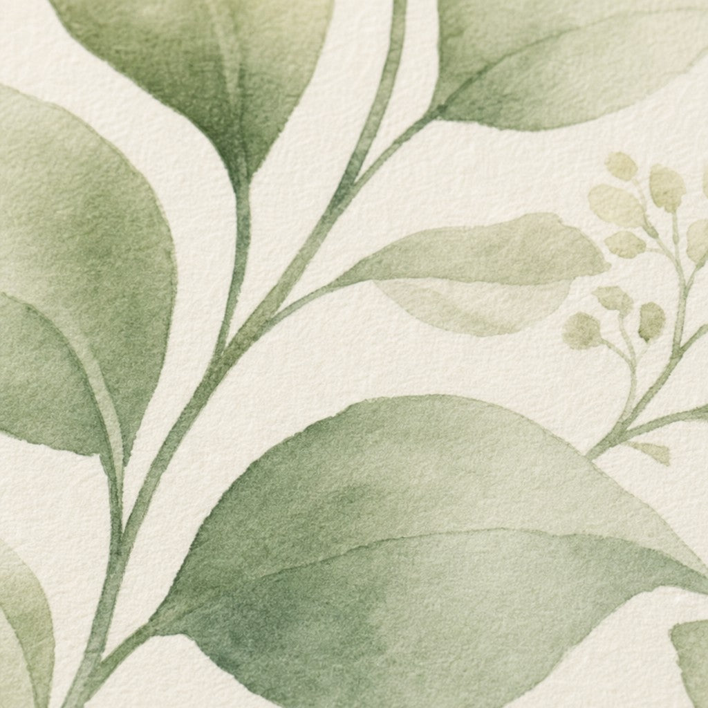Sage Botanical Wallpaper Mural product view
