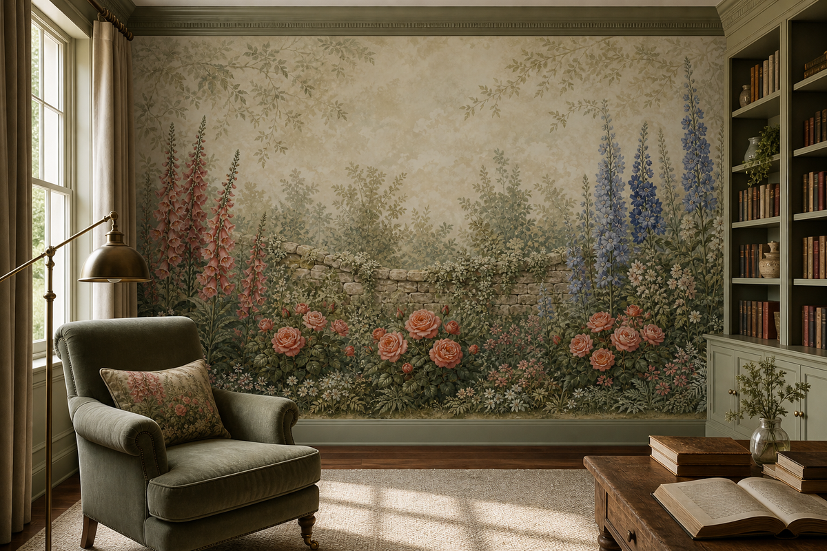 Sage Country Wallpaper Mural product view