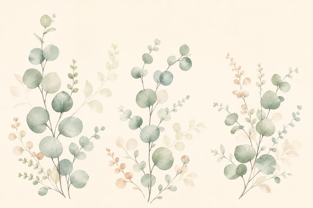 Sage Eucalyptus Wallpaper Mural product view