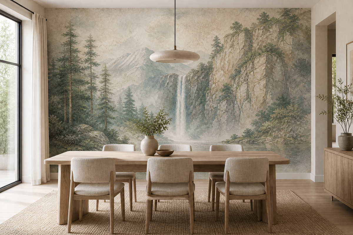 Sage Forest Wallpaper Mural product view