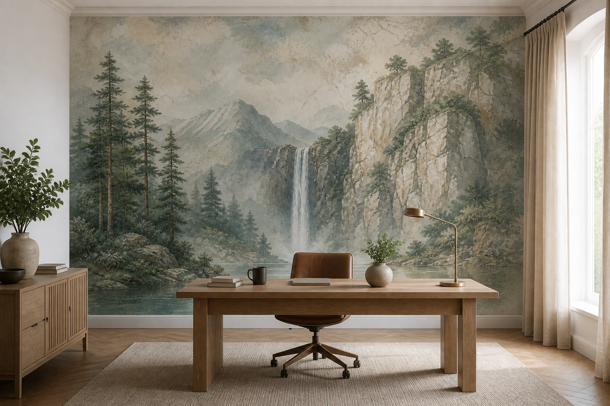 Sage Forest Wallpaper Mural product view
