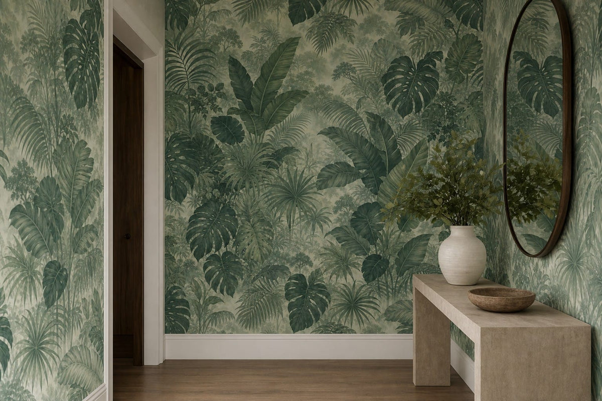 Sage Jungle Wallpaper Mural product view