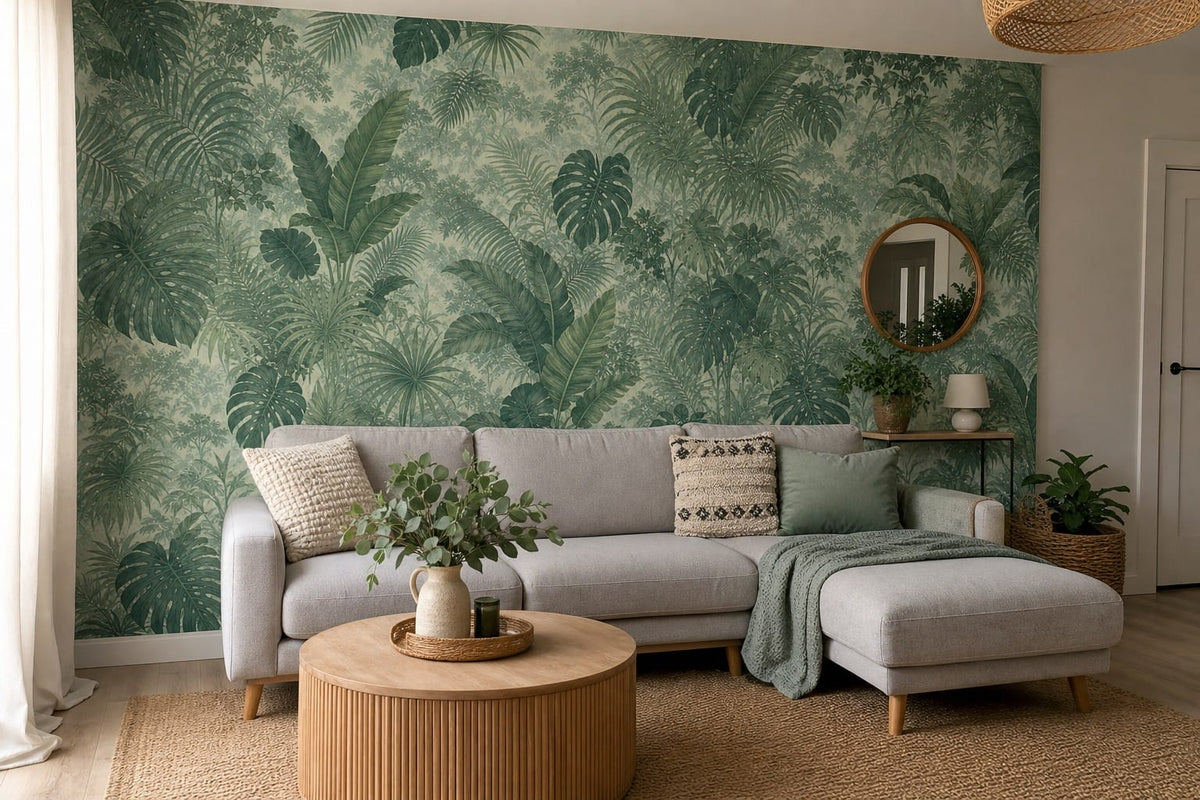 Sage Jungle Wallpaper Mural product view