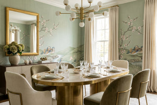 Sage Blossom And Waterbird Meadow Wallpaper Mural