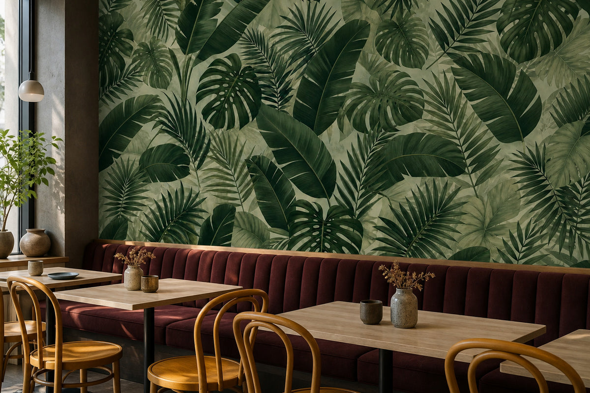 Sage Lush Wallpaper Mural product view