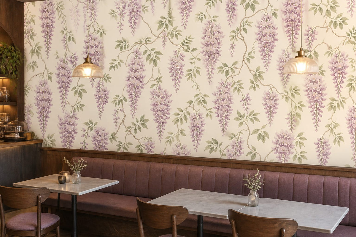Sage Mauve Wallpaper Mural product view
