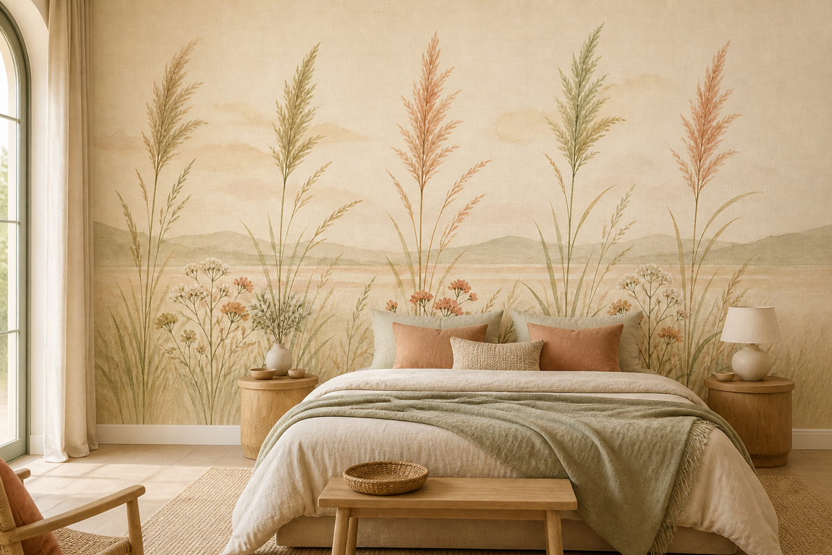 Sage Meadow Wallpaper Mural product view