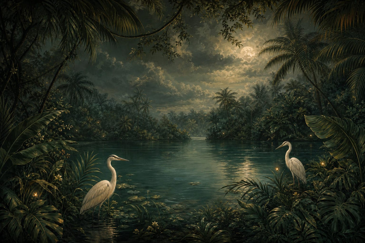 Sage Midnight Wallpaper Mural product view