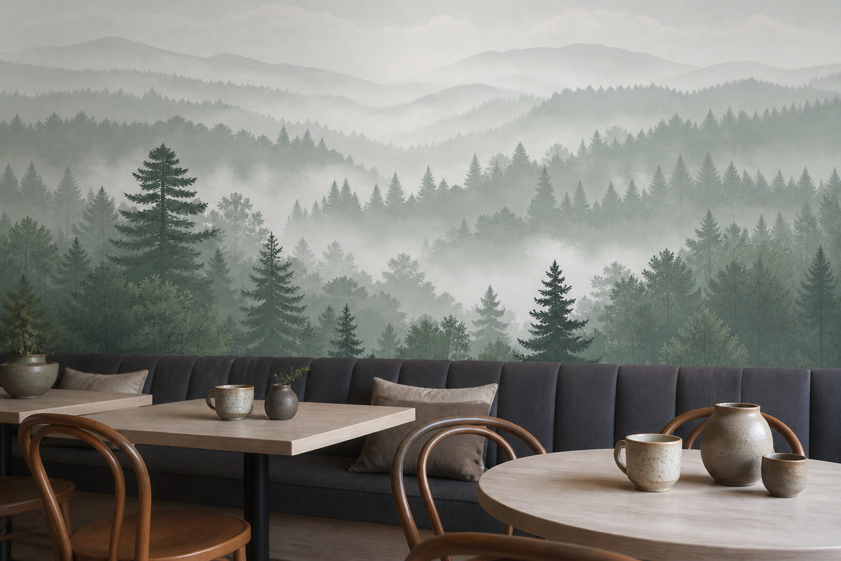 Sage Misty Wallpaper Mural product view