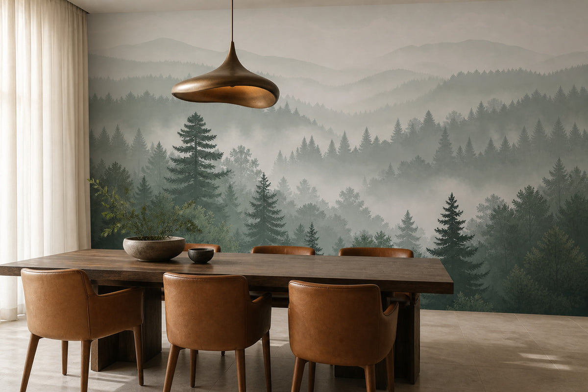 Sage Misty Wallpaper Mural product view