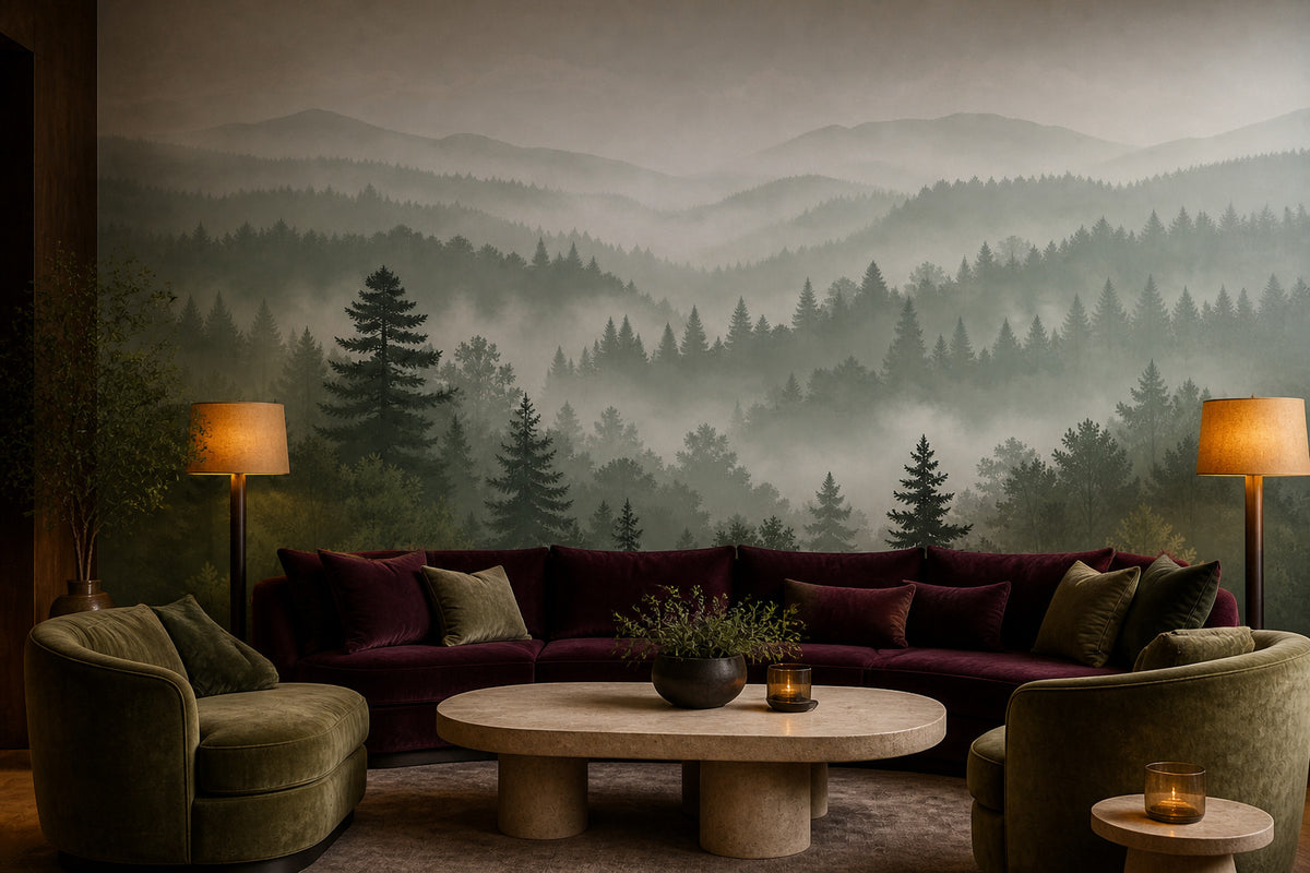 Sage Misty Wallpaper Mural product view