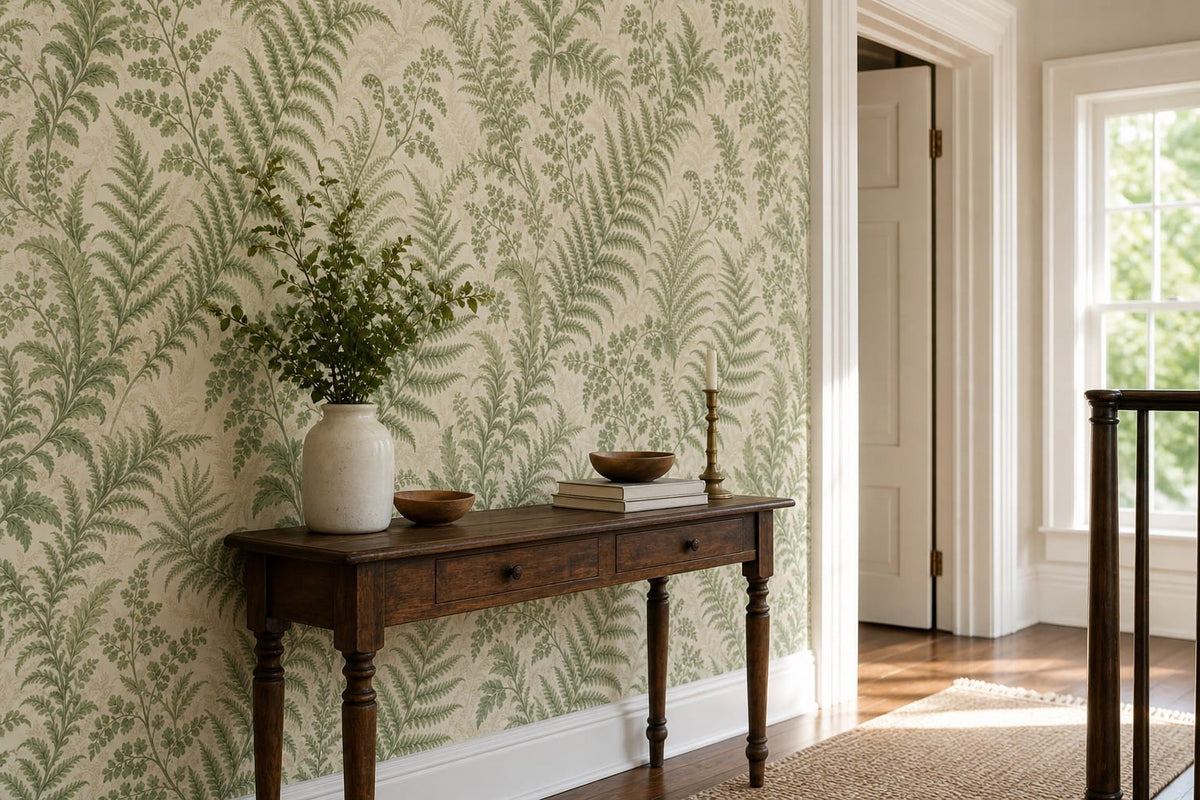 Sage Victorian Wallpaper Mural product view