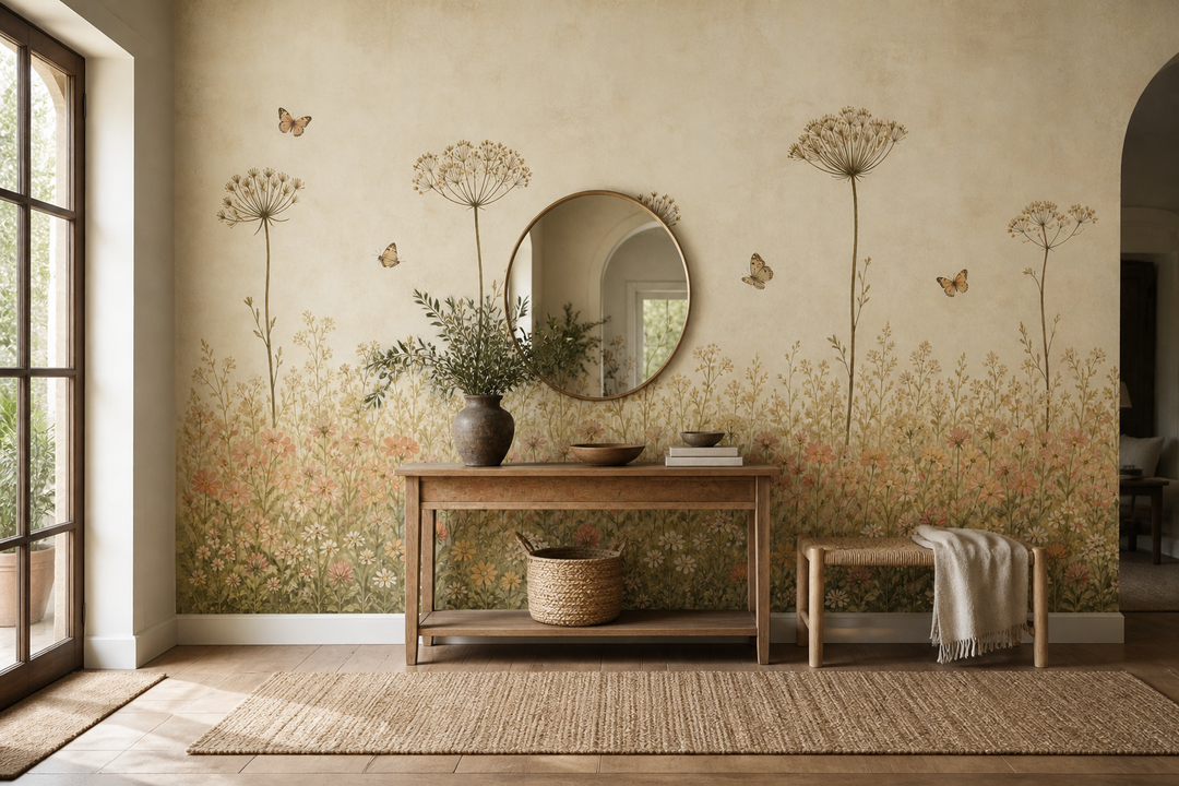 Sage Vintage Wallpaper Mural product view