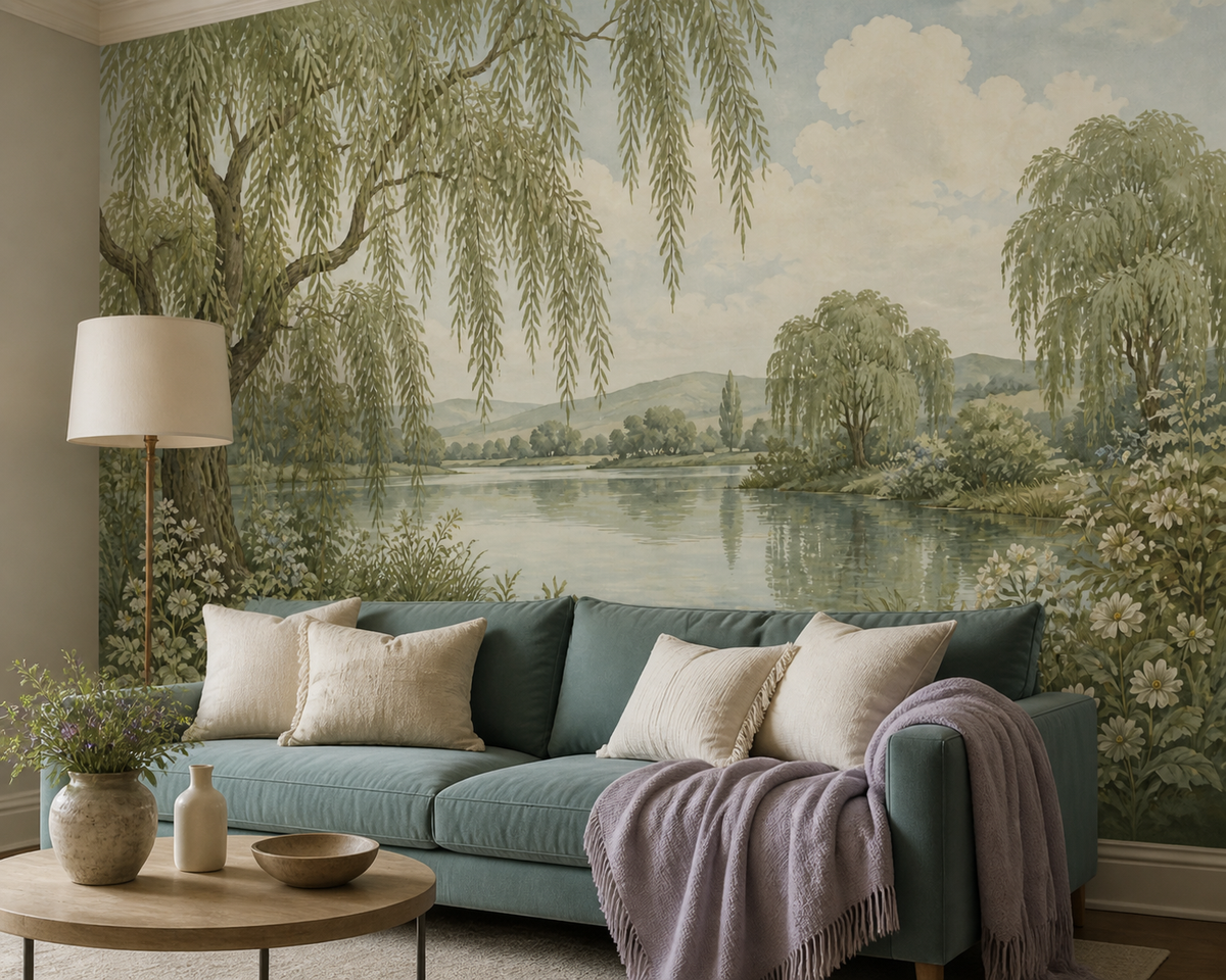 Sage Willow Wallpaper Mural product view