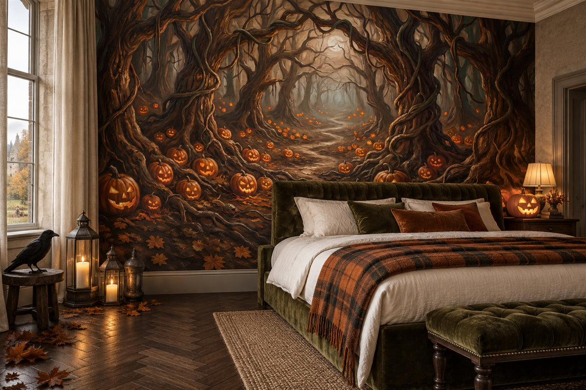 custom scenic brown forest wallpaper mural bedroom stick on non woven vinyl removable