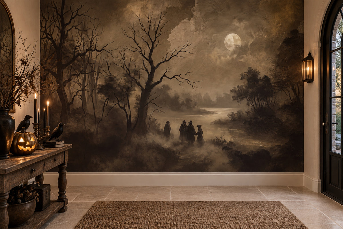 custom scenic brown forest wallpaper mural entryway stick on non woven vinyl removable